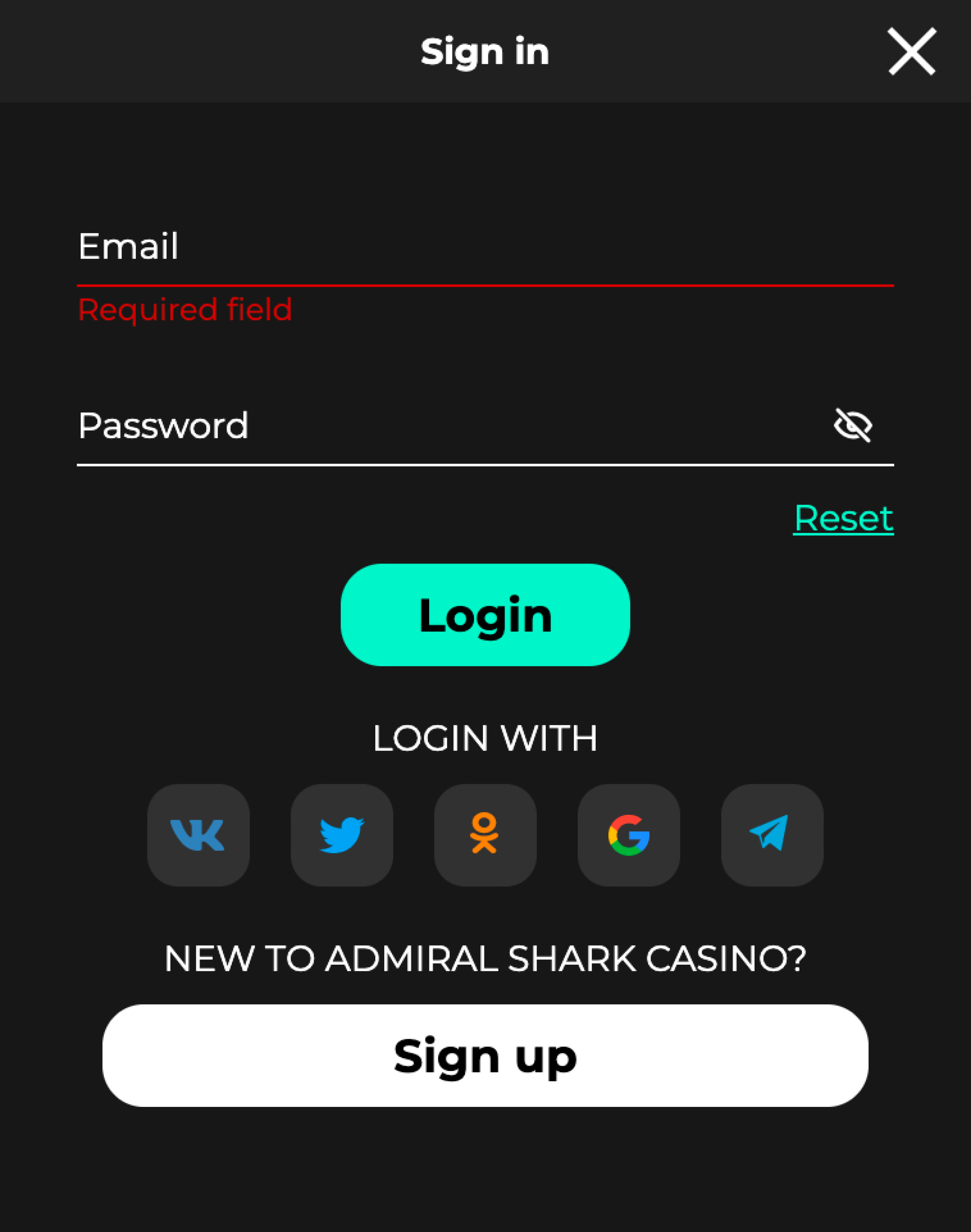 admiral casino customer service